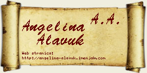 Angelina Alavuk vizit kartica